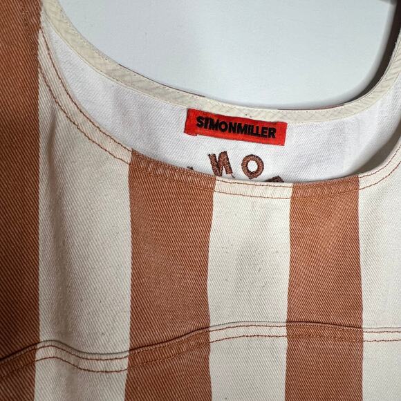 Simon Miller Denim Stripe Sahara Mini Dress Size XL - Picture 11 of 12